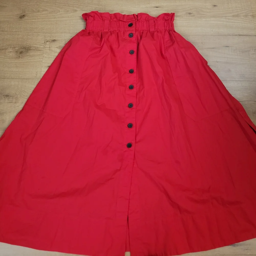 EVERLANE The Easy Button-Front Skirt - Picture 8 of 12